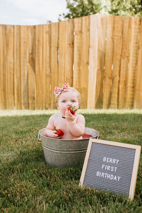 Virginia: Berry First Birthday Photoshoot by Kahlie Mae Photography 100 First Foods Photoshoot, Very Berry First Birthday Photo Shoot, Berry Sweet One First Birthday Photo Shoot, Strawberry Themed 1st Birthday Pictures, Berry Sweet 1st Birthday Photoshoot, Strawberry Birthday Photoshoot, 1st Birthday Girl Berry Theme, Berry 1st Birthday Photoshoot, Diy Berry First Birthday Decorations