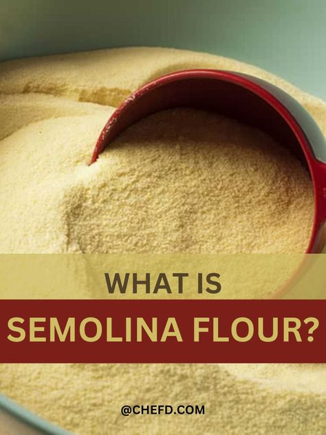 Semolina flour, crafted from the heart of durum wheat, is the essential ingredient behind some of the world's most beloved dishes. Its coarse texture and high protein content make it perfect for creating the perfect pasta, from silky strands of homemade spaghetti to the comforting embrace of gnocchi. Read more on:https://chefd.com/what-is-semolina-flour/ Semolina Flour, Homemade Spaghetti, Perfect Pasta, Gnocchi, High Protein, Wheat, Flour, Spaghetti, Pasta