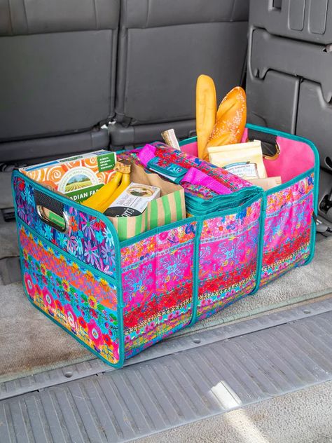 Car Trunk Organizer, Hippie Car, Trunk Organizer, Girly Car Accessories, Car Deco, Car Trunk Organization, Vw Vintage, Girly Car, Car Essentials