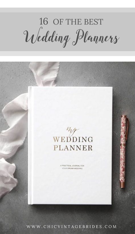 Best Wedding Planner Book, Wedding Planning Book, Chic Vintage Brides, Wedding Planner Book, Wedding Journal, Vintage Brides, Gold Foil Wedding, Planner Organiser, Best Wedding Planner