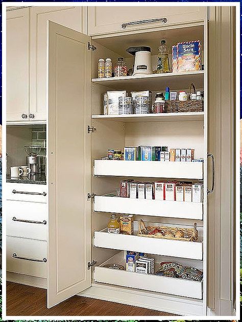 Kitchen Cabinet Shelves - Reward yourself today! Visit to find the amazing brands and items you need now. Drawer Inspiration, Shallow Pantry, Kitchen Pantry Ideas, Kitchen Sink Remodel, Farmhouse Sink Faucet, Kitchen Cabinet Shelves, Cabinet Shelves, Pantry Drawers, Built In Pantry