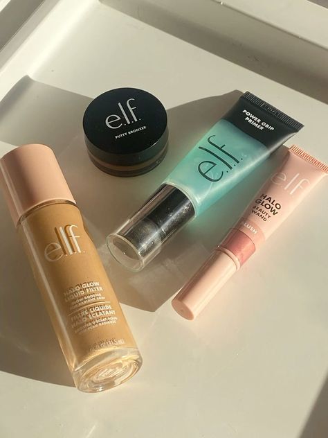 elf cosmetics - @ugc.withgia Elf Make Up, Elf Makeup Brand, Makeup Cosmetics Products, Elf Makeup Products Aesthetic, Make Up Aesthetic Products, Elf Products Makeup, Elf Cosmetics Aesthetic, Elf Aesthetic Makeup, Elf Makeup Aesthetic