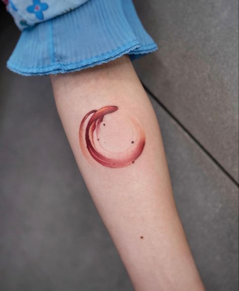 Authenticity Tattoo, Enso Tattoo, Zen Tattoo, Korea Tattoo, Japanese Flower Tattoo, Ring Finger Tattoos, Circle Tattoo, O Tattoo, Semicolon Tattoo