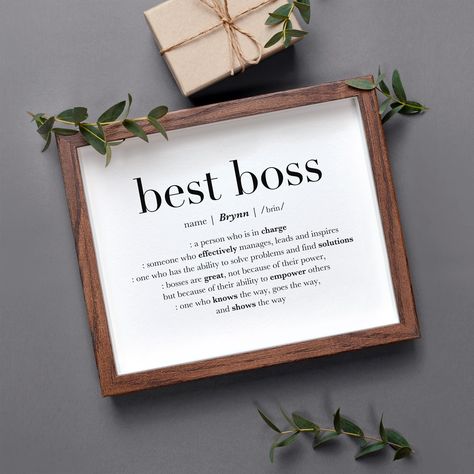 Custom Boss Gift PRINTABLE, Bosses Day Gifts For Men, Boss Gift for Her, Thank You Boss Retirement, Appreciation Gift Boss Lady Definition by LittleTreeLaneDesign on Etsy National Boss Day Gifts Ideas, Boss’s Day Gift Ideas, Boss Leaving Gift Ideas, Boss Gifts Ideas Female, Gift Ideas For Boss Lady, National Bosses Day Ideas, Boss Day Gift Ideas, Bosses Day Gift Ideas Offices, Farewell Gift For Boss