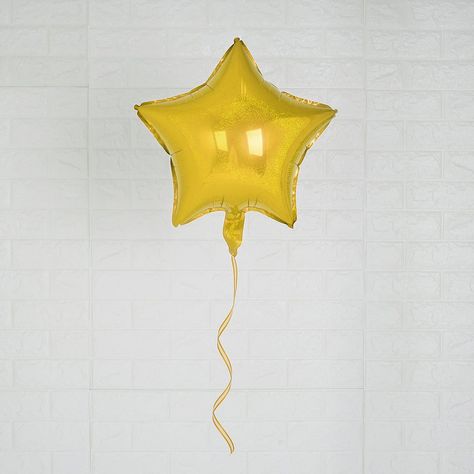 Pack of 2 | 16" | Gold | Aluminium Foil Air Helium 4D Star Mylar Balloons 5 Pointed Star, Star Balloons, Party New Year, Balloons Party, Aluminium Foil, Balloon Pump, Balloon Centerpieces, Balloon Backdrop, Balloon Columns