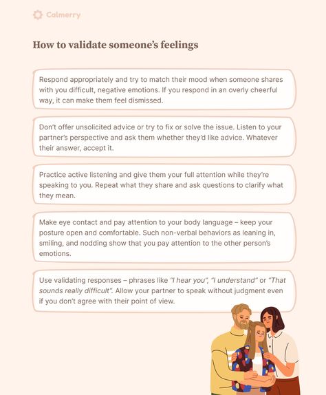 What Is Emotional Validation? And How to Practice It Validation In A Relationship, Validation For Boyfriend, What Is Validation, How To Validate Your Partner, How To Validate Someone’s Feelings, Emotional Validation, Validation Quotes, Verbal Behavior, Interpersonal Communication