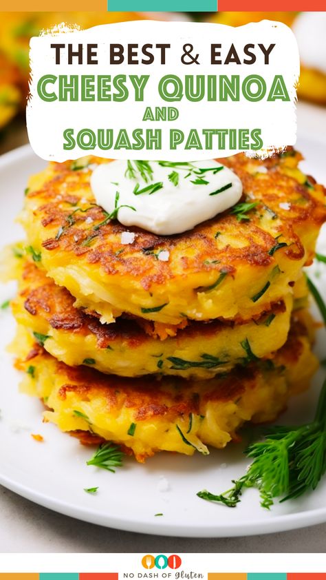 Cheesy Quinoa & Squash Patties: Crispy meets creamy in these wholesome bites loaded with spaghetti squash & protein-rich quinoa. A must-try treat! Dive in for the full recipe and elevate your meal game. Tap now! Spaghetti Squash Patties, Squash Patties, Cheesy Quinoa, Quinoa Squash, Squash Quinoa, Squash Fritters, Creamy Spaghetti, Creative Snacks, Green Eating