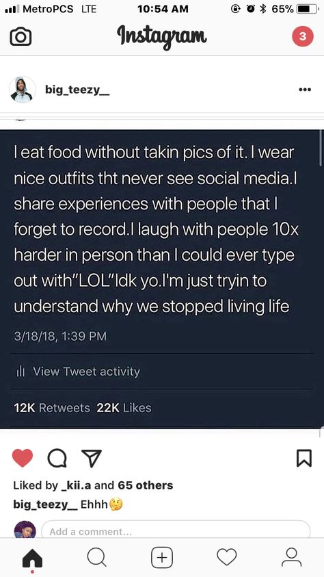 I'm very confused... People act like they do not know how to conduct themselves without social media. Gets on my nerves! Everyone does not have to know your every move. Stop Posting Your Life On Social Media, Life Without Social Media, Snapchat Memories, Queen Quotes, Living Life, Real Quotes, Memes Quotes, Relatable Quotes, Tweet Quotes