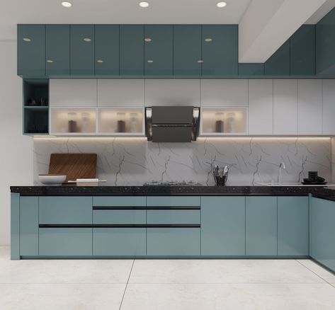 Modular Kitchen Laminate Colour, Modular Kitchen Laminate Design, Acrylic Cupboard Designs, Kitchen Laminates Colour, Acrylic Kitchen Cabinets Colors, Bedroom Cupboard Designs Colour, Kichen Desine Idea Modern, Modern Kitchen Colour Combination, Kitchen Cupboards Design Colour