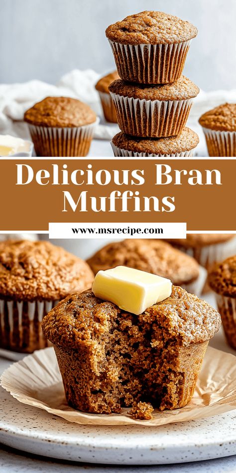 Discover how delicious and hearty bran muffins can be with this easy applesauce recipe. No raisins, just simple, wholesome flavor! Raisen Bran Muffins, Bran Muffins With All Bran Cereal, Raisin Bran Cereal Muffins, Easy Bran Muffin Recipe, Bran Cereal Muffins, Bran Bread Recipe, Muffins With Applesauce, All Bran Muffins, Apple Bran Muffins