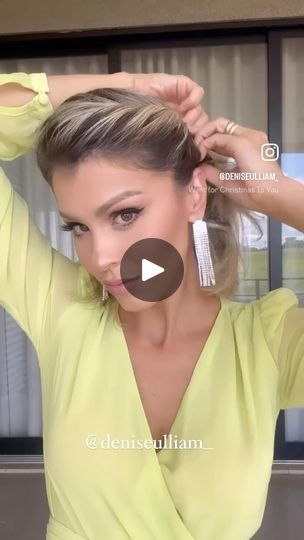 Short Hair Updo Tutorial, Synthetic Curly Hair, Hair Updos Tutorials, Easy Hairstyles For Thick Hair, Easy Hairdos, Simple Hairstyles, Easy Hair Updos, Hairdos For Short Hair, Peinados Fáciles Para Cabello Corto