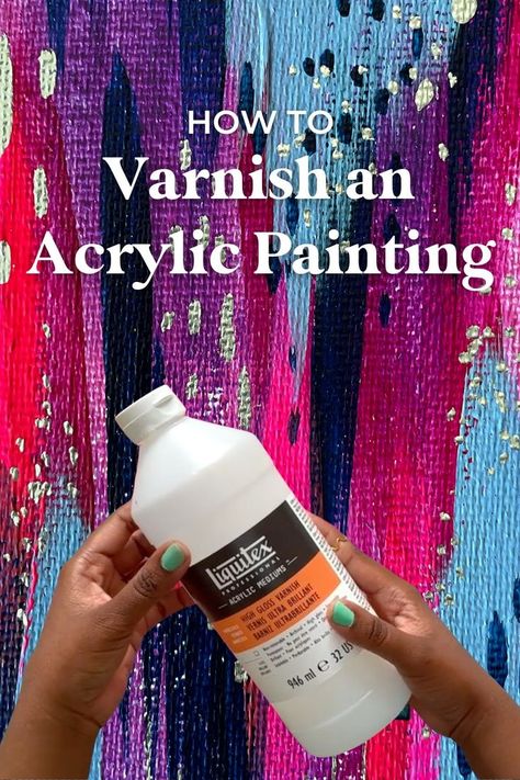 Want to learn how to varnish a painting? Check out this art tutorial where I walk through how to use varnish to finish an acrylic painting. This is a vital acrylic painting technique to learn if you want to keep your art looking vibrant and fresh for years to come! How To Varnish An Acrylic Painting, Paint Over Canvas Painting, Art Journaling Supplies, Learn Acrylic Painting, Palette Painting, Vibrant Paintings, Decoupage Decor, Acrylic Art Projects, Paintings Acrylic