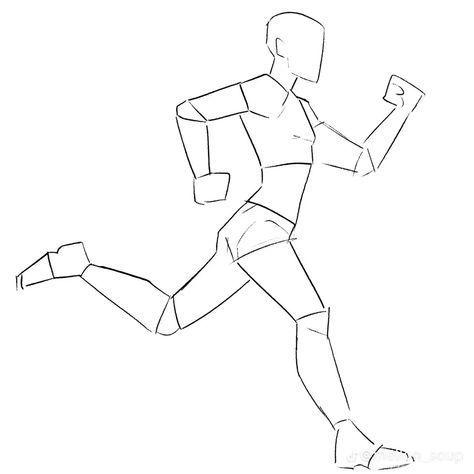 Running Figure Reference, Gay Reference, Mellon Soup, Running Drawing, Body Bases, Concept Art Character Design, Running Pose, Doll Template, Drawing Anatomy