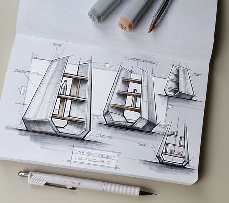 Design Sketches & Illustrations 2018 (Part 3) on Behance Interior Design Sketchbook, Product Sketch, Drawing Furniture, Design Flyers, Furniture Sketch, Furniture Design Sketches, Classic Furniture Design, Interior Architecture Drawing, Drawing Interior