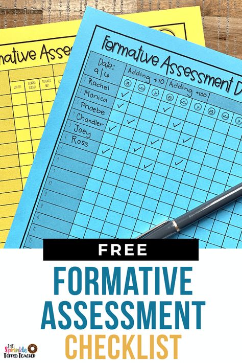 Free Formative Assessment Data Collecting Checklist for Teachers Ways To Group Students, Student Data Tracking, Teacher Data, Classroom Assessment, Formative And Summative Assessment, Assessment Checklist, Data Binders, Assessment Strategies, Student Assessment