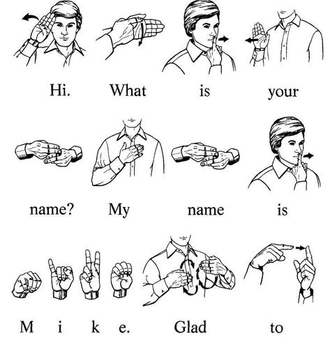 Hand Gestures, Sign Language, Your Name, To Learn, For Kids, Black And White, Black