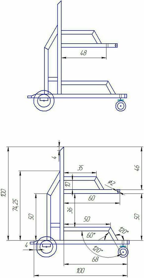 Welding Cart Plans, Gerobak Dorong, Welding Works, Welded Metal Projects, Machining Metal Projects, Welding Shop, Welding Cart, Metal Fabrication Tools, Desain Furnitur Modern