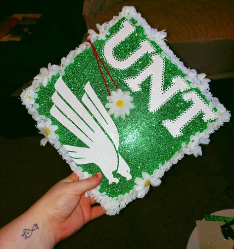 Unt Graduation Cap, University Of North Texas Graduation, Unt College, Unt Graduation, College Grad Pictures, Life After High School, Grad Pictures, University Of North Texas, Grad Caps