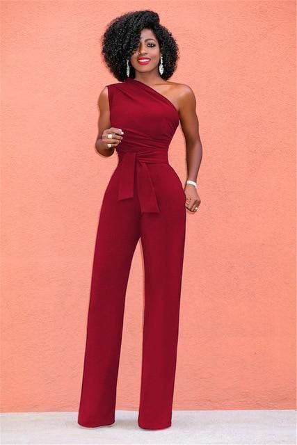 a424ed4bd3a7d6aea720b86d4a360f75desc45421536ri Jumpsuits Elegant, Elegant Rompers, Glamouröse Outfits, Chique Outfit, Glamorous Outfits, Rompers Womens Jumpsuit, Jumpsuit Casual, Belt Jumpsuit, One Shoulder Jumpsuit