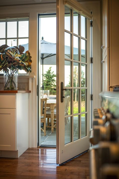 Single Patio Door, French Door Interior, Single French Door, Hgtv Dream Homes, Doors Kitchen, Hgtv Dream Home, Kitchen And Dining Room, Kitchen Doors, Garden Doors