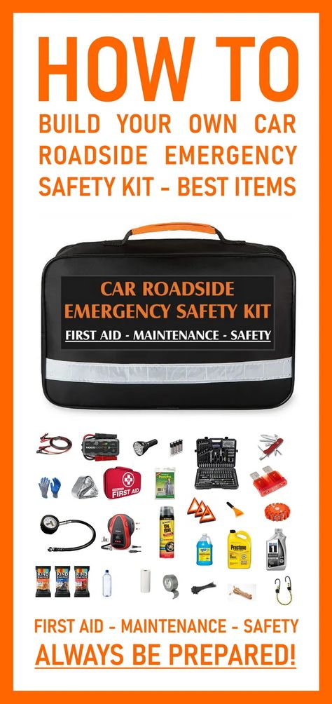 Emergency Roadside Kit, Car Emergency Kit For Women, Emergency Kit For Women, Winter Car Kit, Car Safety Kit, Emergency Car Kit, Car Survival Kits, Roadside Emergency Kit, Car Care Kit