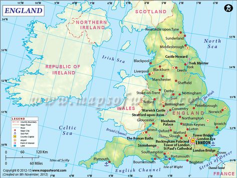 #England #map showing the part of the #UK bordered by Scotland and Wales. Map Of England, Map Of Great Britain, Coventry England, British Holidays, Map Of Britain, England Aesthetic, England Map, York Minster, London Map