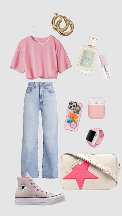 Outfits With Light Pink Converse, Pale Pink Converse Outfit, Outfits To Wear With Pink Converse, Light Pink Converse Outfit, Pink All Star Outfit, Pink Converse Outfit Ideas, Teen Wishlist, Pink Converse Outfit, Light Pink Converse