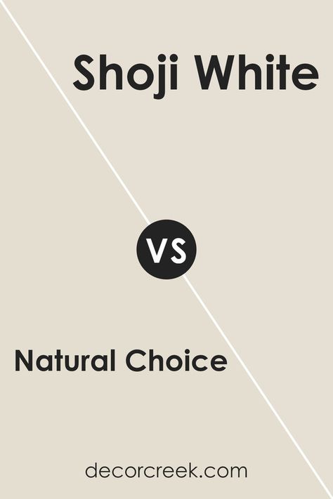 Natural Choice SW 7011 by Sherwin Williams vs Shoji White SW 7042 by Sherwin Williams Shoji White Sherwin Williams Bathroom, Shoji White Vs Natural Linen, Sw Natural Choice Exterior, Sw Natural Choice, Sw Shoji White, Shoji White Sherwin Williams, Sherwin Williams Natural Choice, Natural Choice Sherwin Williams, Sherwin Williams Shoji White