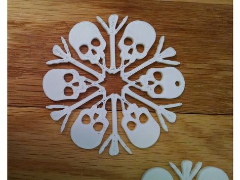 Delicate snowflake for hearty sea-faring mateys in the wintertime. Skull Snowflake, Winter Time