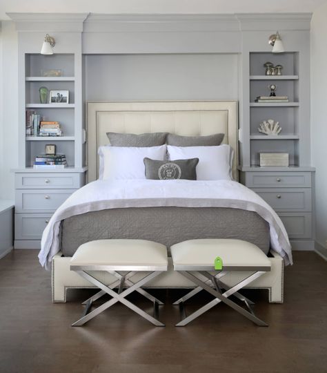 Bedroom Built Ins, Transitional Bedroom, Trendy Bedroom, Remodel Bedroom, Rustic Bedroom, Contemporary Bedroom, Modern Bed, Beautiful Bedrooms, Bedroom Storage