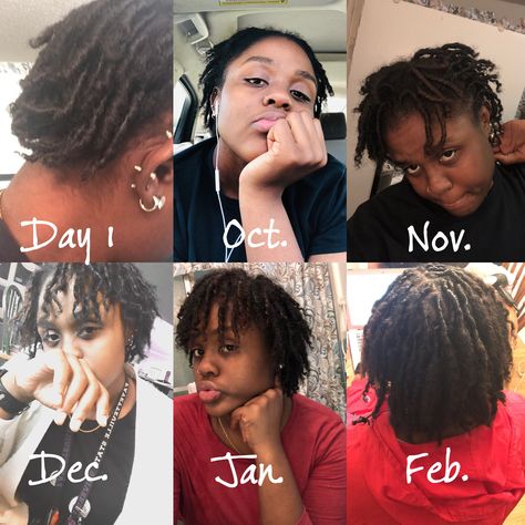 Loc Journey. 5 months in! #locs #locjourney 3 Months Locs, 1 Month Locs, 5 Month Loc Journey, 1 Year Locs Journey, Loc Growth, Locs Journey, Black Hair Growth, Braids Ideas, Loc Journey