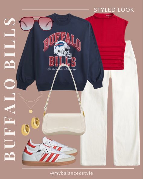 Football Fashion Buffalo Bills Outfit Idea Summer fashion Summer style Women’s leggings Women’s accessories Summer accessories Women’s loungewear Women’s sneakers Neutral sneakers Marc jacobs Spanx Summer sneakers Two piece sets Everyday Tote Women’s fashion Affordable fashion Belt bags Women’s denim jeans Distressed denim Fashion tote bags Women’s sandals Women’s swimsuits Amazon pool floats

#LTKSaleAlert#LTKSeasonal#LTKStyleTip
https://liketk.it/4Nl69 Buffalo Bills Game Outfit Woman, Buffalo Bills Outfit Woman, Bills Game Outfit, Fall Football Game Outfit, Buffalo Bills Outfit, Wag Outfits, Sneakers Neutral, Neutral Sneakers, Summer Style Women