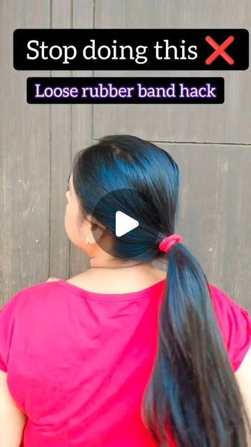 Hair Hack, Band Hair, Hair Tips Video, Makeup Transformation, Rubber Band, Hair Tips, Rubber Bands, Hair Cut, Hair Band