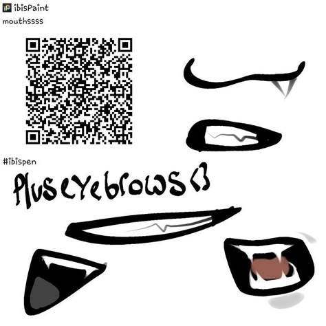 Ibispaintx Brushes Pattern, Mouth Brush Ibis Paint, Gacha Ibis Paint Code, Gacha Brush, Ibispaint Brushes, Bendy Y Boris, Brush Codes, Ibis Brushes, Paint Brush Drawing