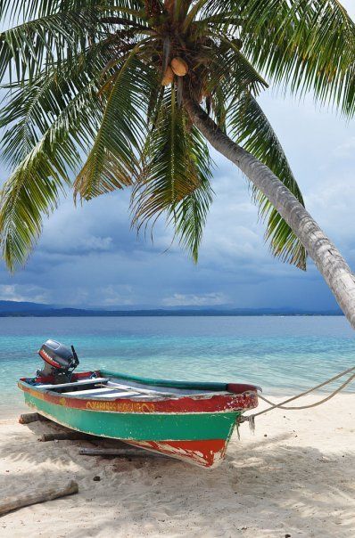 Paradise San Blas, Boat Painting, Tropical Beaches, Tropical Art, Coastal Art, Tropical Paradise, Archipelago, Island Life, Central America