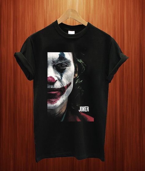 JOKER Movie 2019 T Shirt Joker Shirt, Joker Movie, Joker T Shirt, Movies 2019, The Joker, Tee Outfit, Direct To Garment Printer, Gray White, Cool Shirts