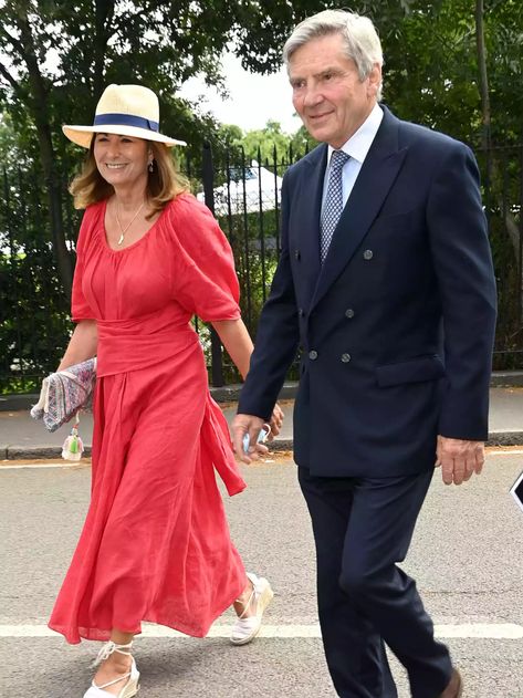 How Kate Middleton’s Parents Will Support Her Recovery at Home Christine Lampard, Kate Middleton Parents, Scarlet Dress, Pippa And James, Prince Michael Of Kent, Princesse Kate Middleton, Carole Middleton, James Matthews, Middleton Family