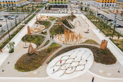 Hub Architecture, Play Hub, Playgrounds Architecture, Playground Landscaping, Landscape Architecture Graphics, Construction Play, Urban Design Graphics, Urban Design Concept, Urban Landscape Design