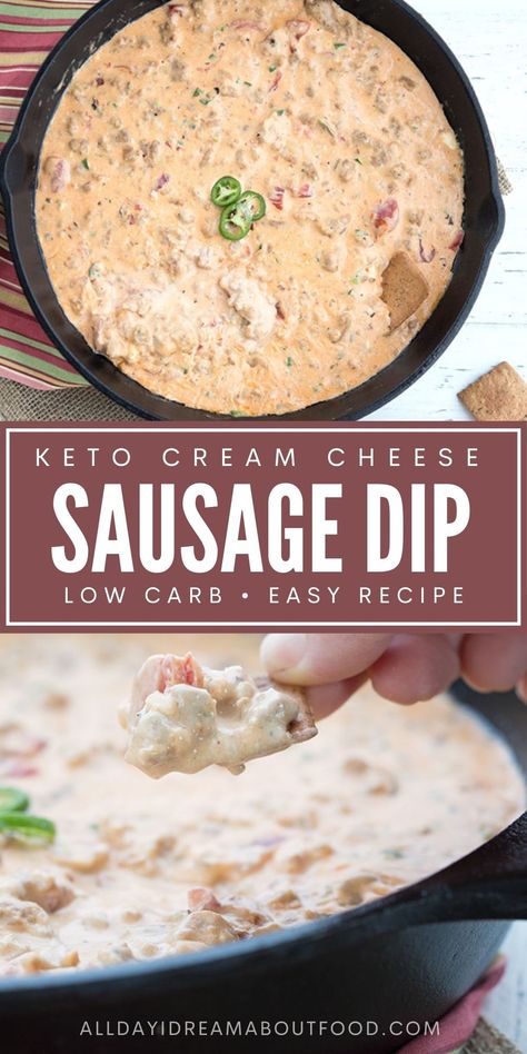 Easy Keto Dip Recipes, Ground Italian Sausage Keto Recipes, Keto Crockpot Appetizers, Keto Recipes With Sausage Ground, No Carb Sausage Recipes, Keto Spicy Sausage Recipes, Dips And Appetizers For Diabetics, Keto Cheese Dip Recipes, Keto Sausage Dip