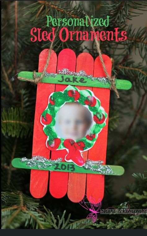 Sled Craft, Preschool Christmas Gifts, Parents Christmas, Craft Sticks, Christmas Gifts For Parents, Christmas Kindergarten, Christmas School, Christmas Crafts For Gifts, Preschool Christmas