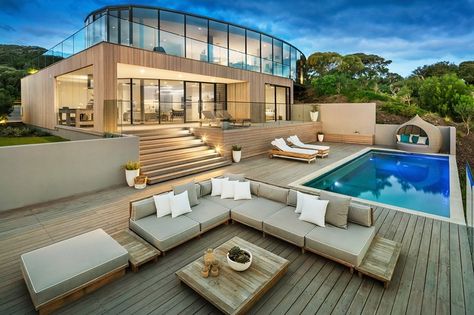 Interior Design Hd, Home Australia, Oak Floorboards, House On The Hill, Luxury Houses Mansions, Ocean Design, Cinema Room, Luxury Homes Dream Houses, Design Your Dream House