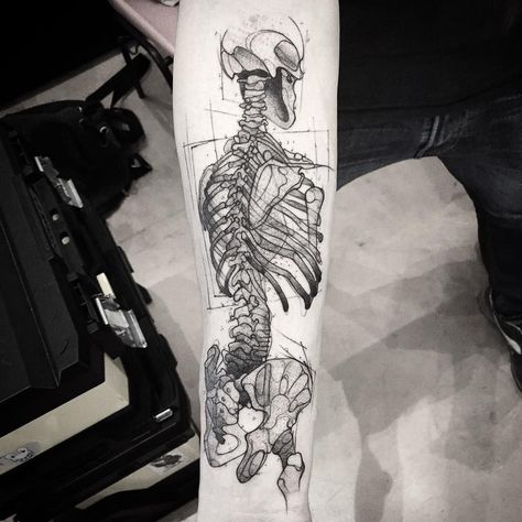 Large Skeleton Tattoo, Anatomical Skeleton Tattoo, Skeleton Anatomy Tattoo, Crps Tattoo, Anatomy Tattoo Sleeve, Human Body Tattoo, Anatomy Tattoo Ideas, Anatomical Tattoo, Realism Sleeve