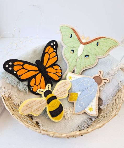 DIY Embroidered Felt Firefly - Free Pattern - The Yellow Birdhouse Felt Insects Free Pattern, Cottagecore Felt Crafts, Felt Pdf Pattern Free, Felt Sewing Patterns Free, Diy Felt Christmas Ornaments Patterns Free Printable, Felt Gifts Diy, Felt Ornament Patterns Free Printable, Felt Patterns Free Printables, Felt Free Pattern