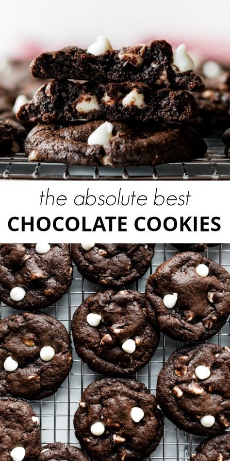 Inside Out Cookies Recipes, Chocolat Cookies Recipe, Cookie With White Chocolate Chips, White Baking Chips Recipes, Worlds Best Chocolate Chip Cookies, Domino Cookie Recipe, Domino Cookies, Chocolate White Chocolate Chip Cookies, Chocolate Cookie Recipe