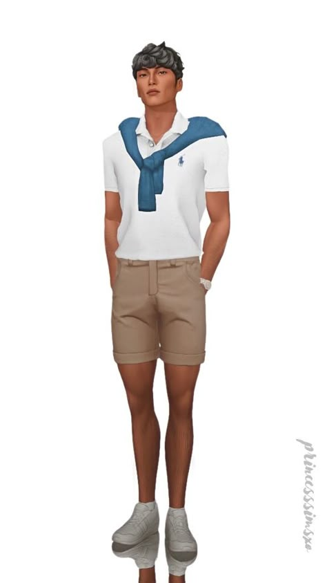 Moood Hair, Sims 4 Base Game Outfits Ideas, Sims 4 Men Clothing, Sims 4 Stories, Sims 4 Male Clothes, Sims 4 Tsr, Rich Clothes, Sweater Ideas, Tumblr Sims 4