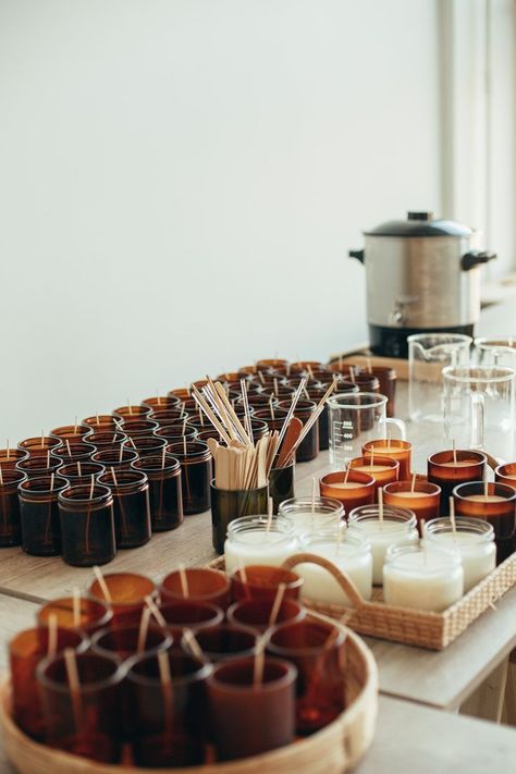 Candle Maker Aesthetic, Candle Making Photography, Candle Branding Photography, Candle Brand Aesthetic, Candle Shop Aesthetic, Candles Aesthetic Photography, Candle Business Aesthetic, Aesthetics Candles, Candle Making Aesthetic