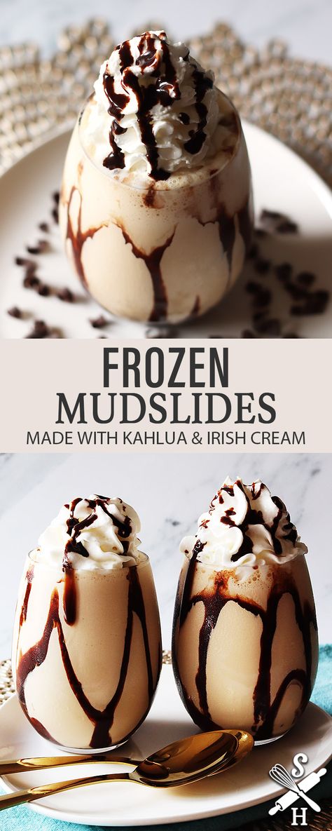 Chocolate Ice Cream Desserts, Chocolate Cream Liqueur Recipe, Alcohol Milkshake Recipe, Mudslide Recipe Alcohol Easy, Whip Cream Ice Cream, Frozen Chocolate Martini, Alcohol Infused Ice Cream, Alcoholic Chocolate Drinks, Recipes Using Chocolate Syrup