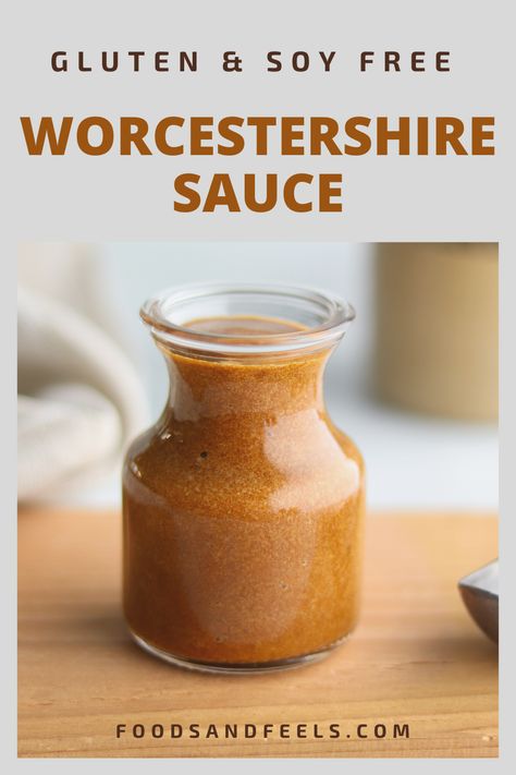 Homemade Worcestershire Sauce, Worcestershire Sauce Substitute, Homemade Soy Sauce, Worcestershire Sauce Recipes, Soy Sauce Substitute, Malt Vinegar, Soy Allergy, Candida Recipes, Soy Free Recipes