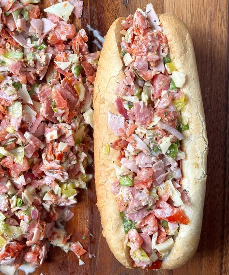 Chopped Italian Sandwich, Italian Sandwich Recipes, Italian Sandwiches, Recipes Chili, Sandwhich Recipes, Best Sandwich Recipes, Italian Sandwich, Cold Sandwiches, Pizza Food