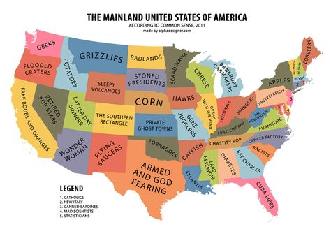 8 Shockingly Interesting Maps of America | The Southern Rectangle! Funny Maps, Amazing Maps, Wine Education, America Map, Ray Charles, World View, Us Map, Common Sense, Nevada